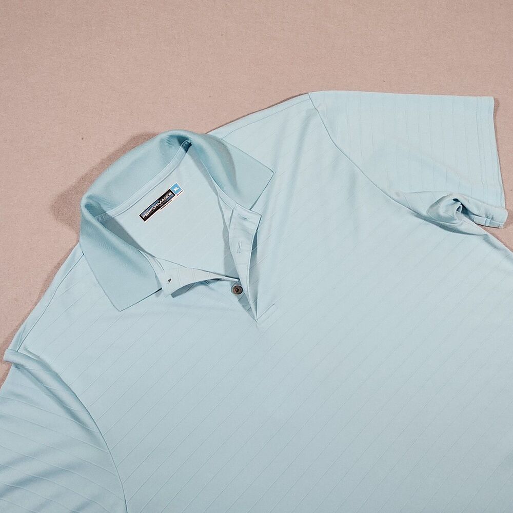 Roundtree & York Performance Polo Powder Blue XL